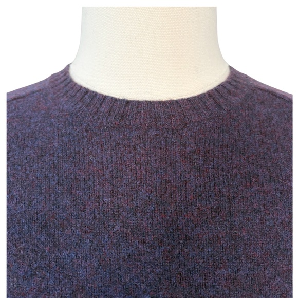 Uniqlo | Unisex Premium Lambswool Sweater - Eggplant Purple | Size S - Picture 5 of 9